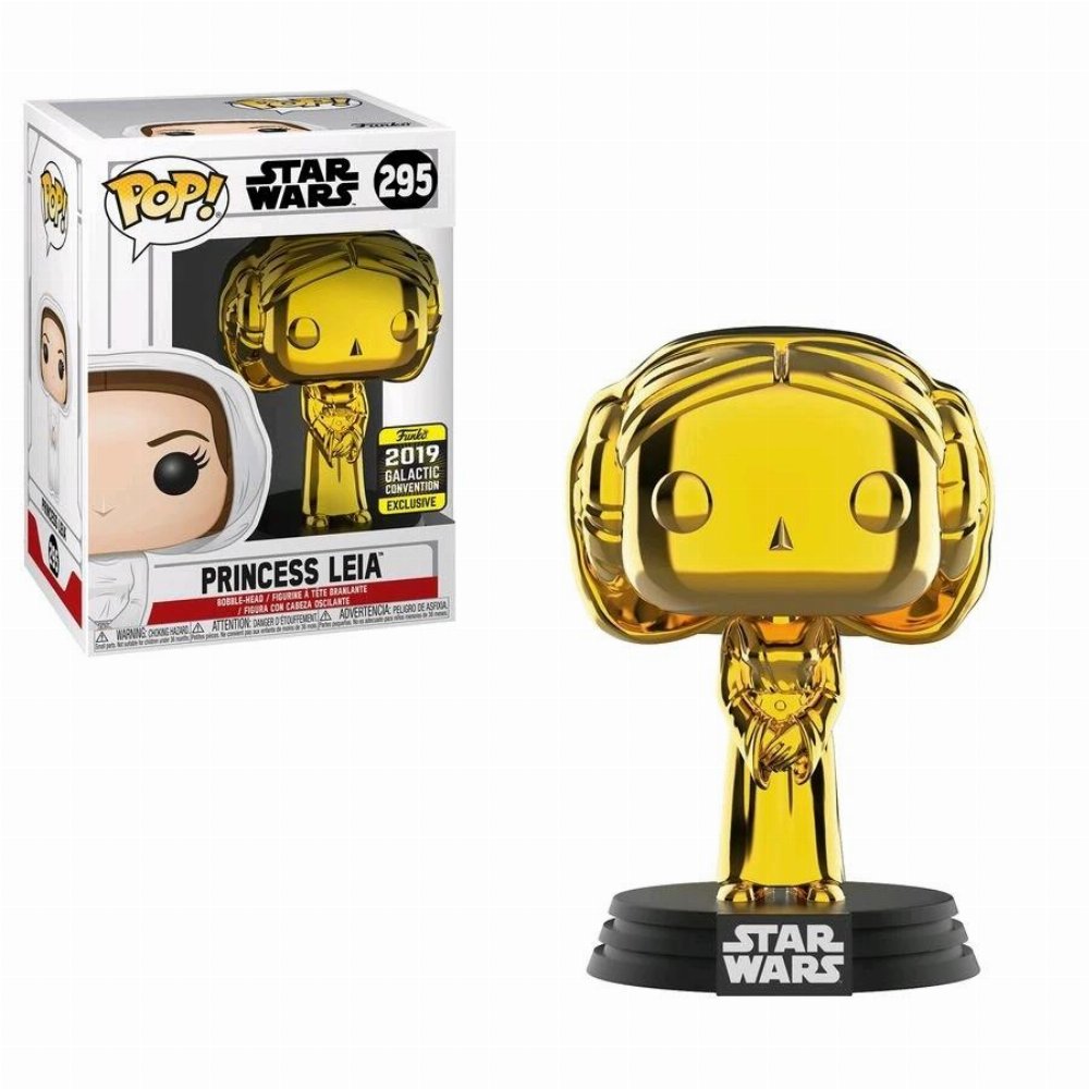 Φιγούρα Funko POP! Star Wars – Princess Leia (Chrome) #295 (Galactic Convetion 2019 Exclusive)