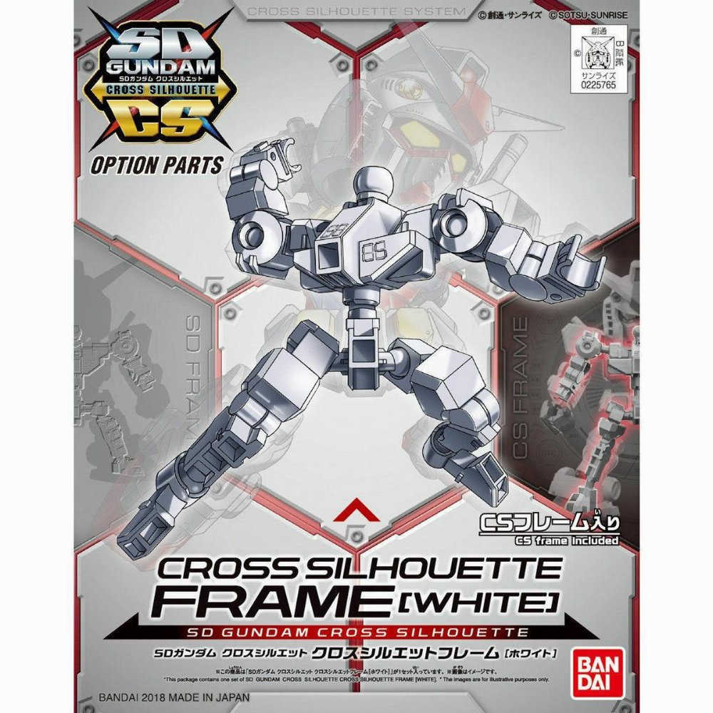 Mobile Suit Gundam – Cross Silhouette Frame (White) Model Kit