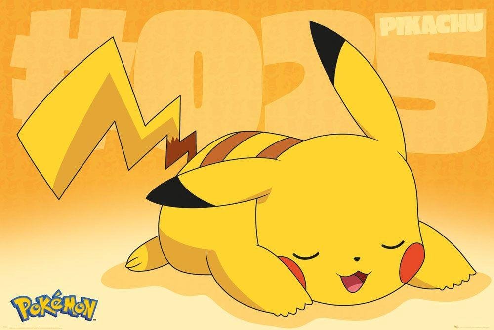 Αυθεντική Αφίσα Pokemon – Pikachu Asleep (91x61cm)