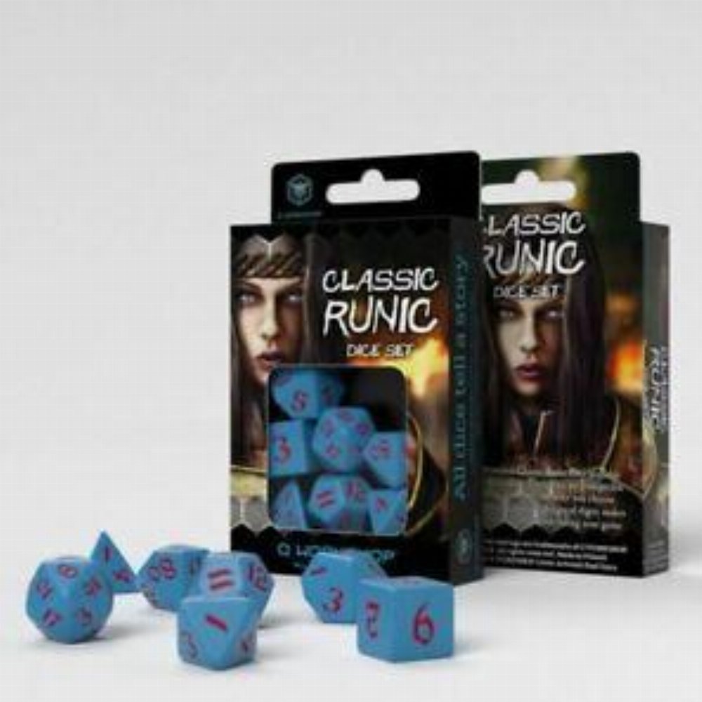 Σετ Ζάρια – Classic Runic Dice Set – Blue and Red