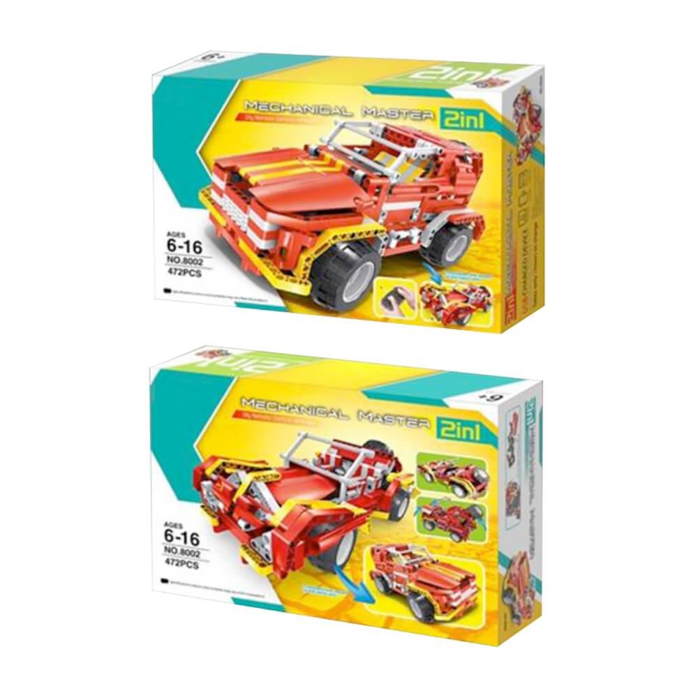STEM Mechanical Master 2 in 1 – R/C SUV Car and Roadster (Q8002)