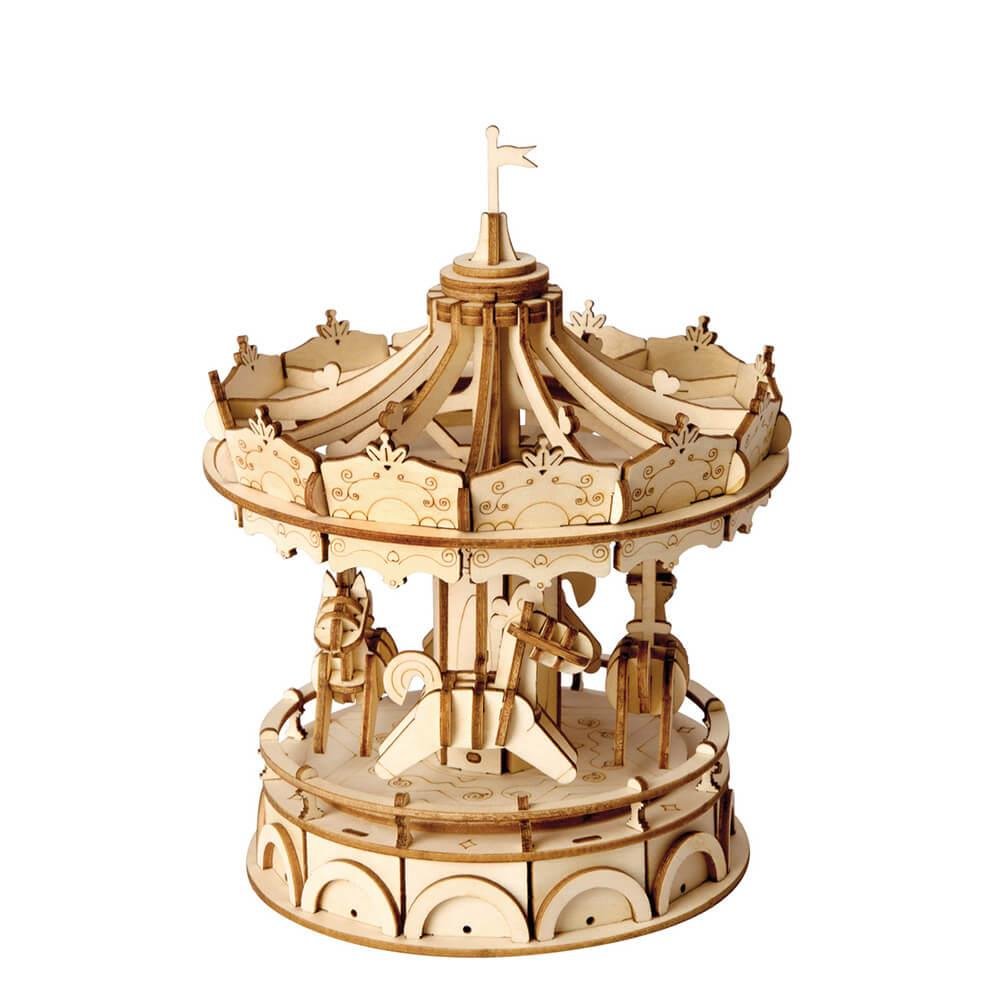 Wooden 3D Puzzle – Merry-Go-Round