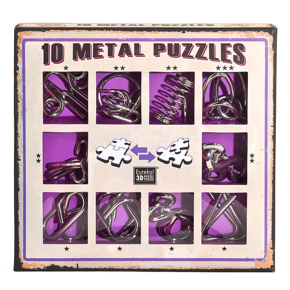Σετ 10 Μεταλλικοί Γρίφοι (Purple)