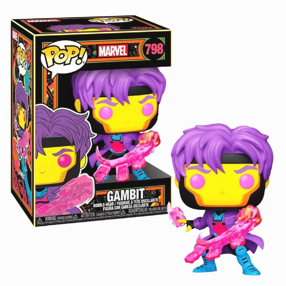 Φιγούρα Funko POP! Marvel – Gambit (Black Light) #798 (Exclusive)