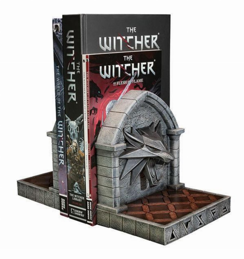 The Witcher 3: Wild Hunt – The Wolf Βιβλιοστάτης (20cm)