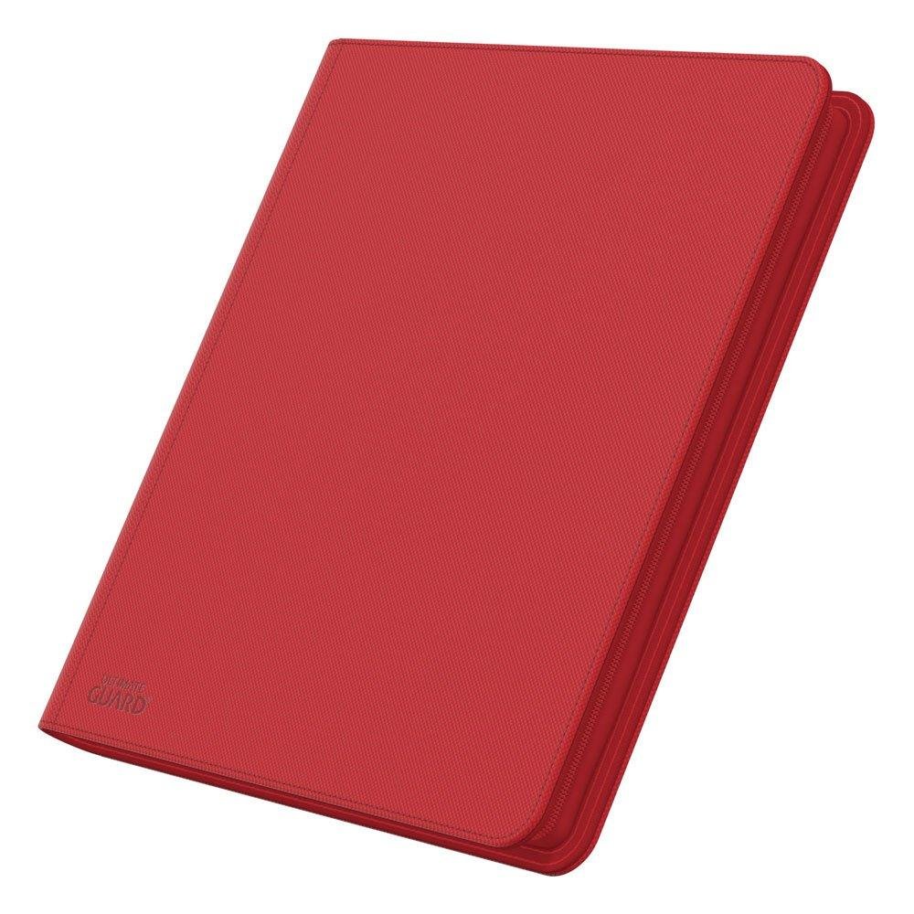 Ultimate Guard 12-Pocket Zipfolio (Quadrow) Pro-Binder – XenoSkin Red