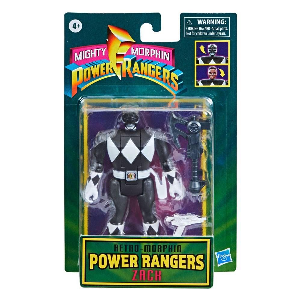 Power Rangers: Lightning Collection – Retro-Morphin Zack (Black Ranger) Action Figure (10cm)
