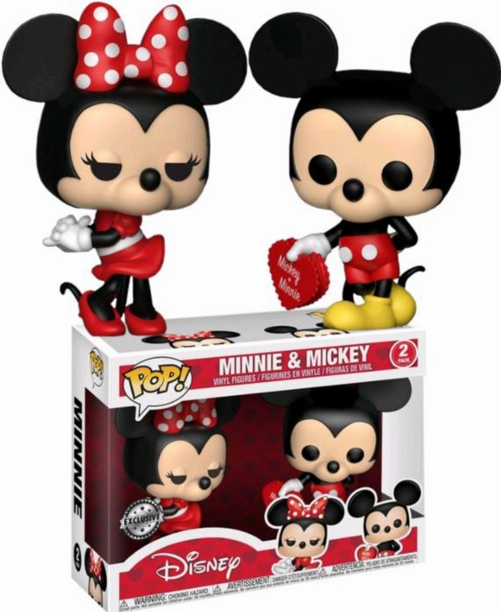 Φιγούρες Funko POP! Disney – Valentine Mickey & Minnie 2-pack (Exclusive)