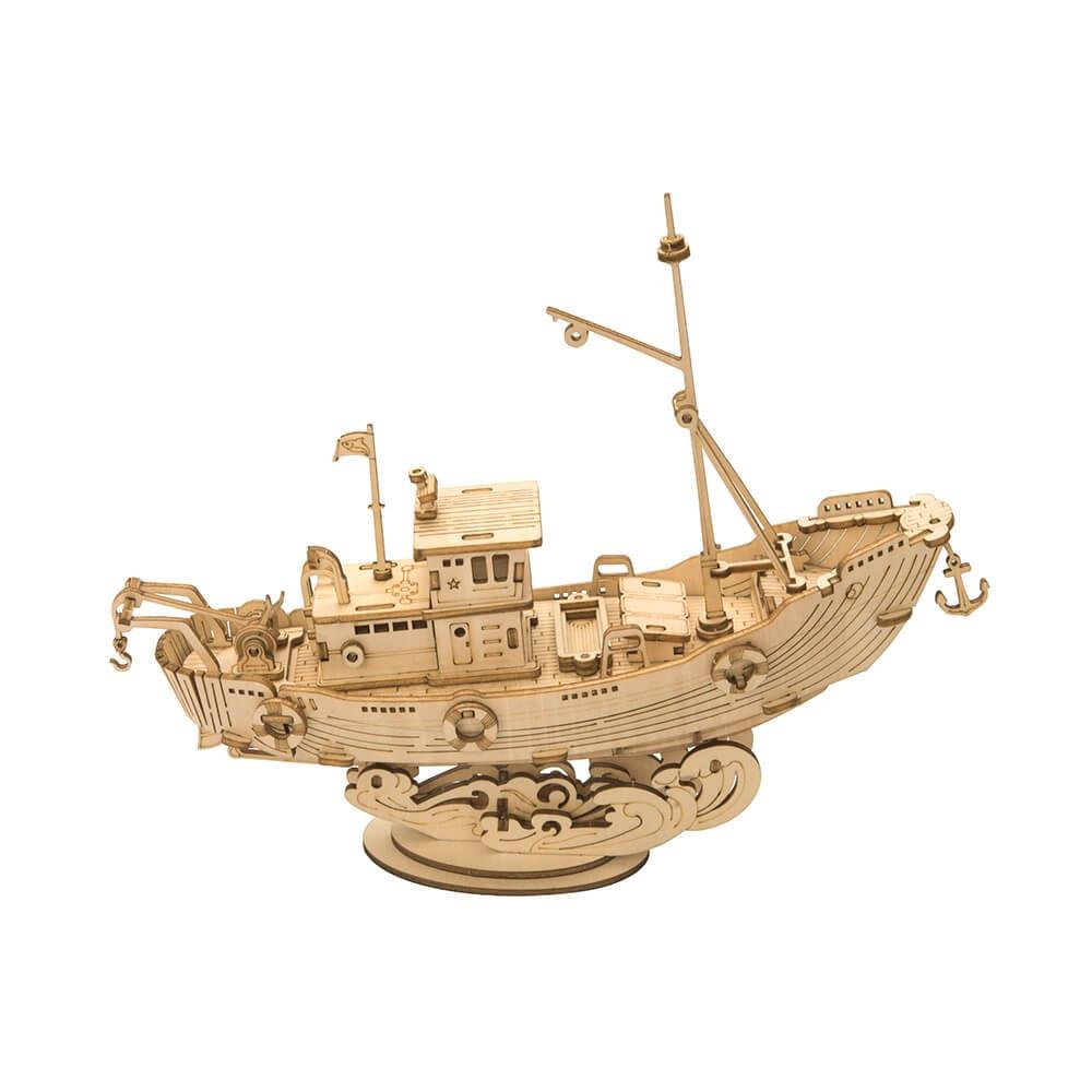 Wooden 3D Puzzle – Fishing Ship