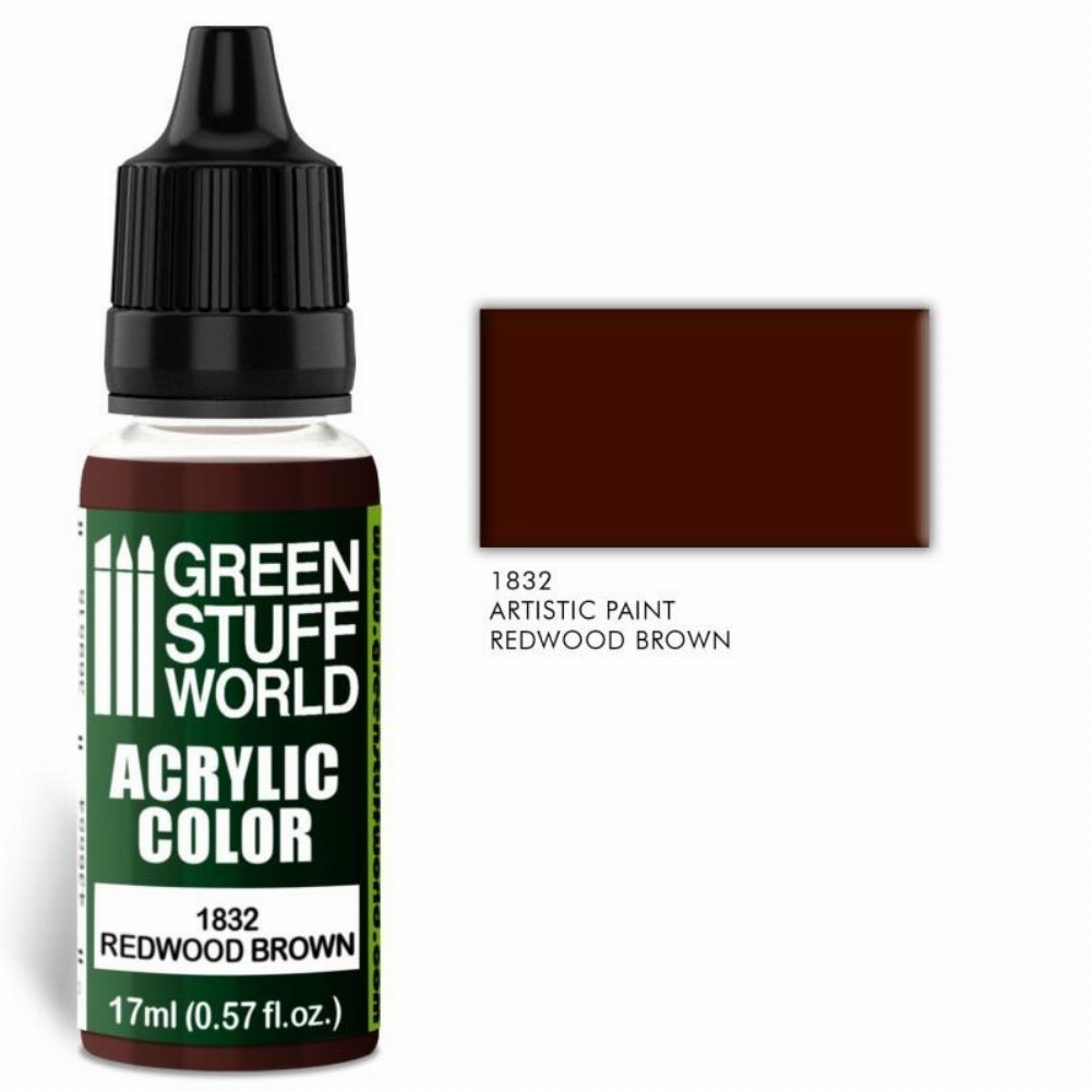 Green Stuff World Paint – Redwood Brown Χρώμα Μοντελισμού (17ml)