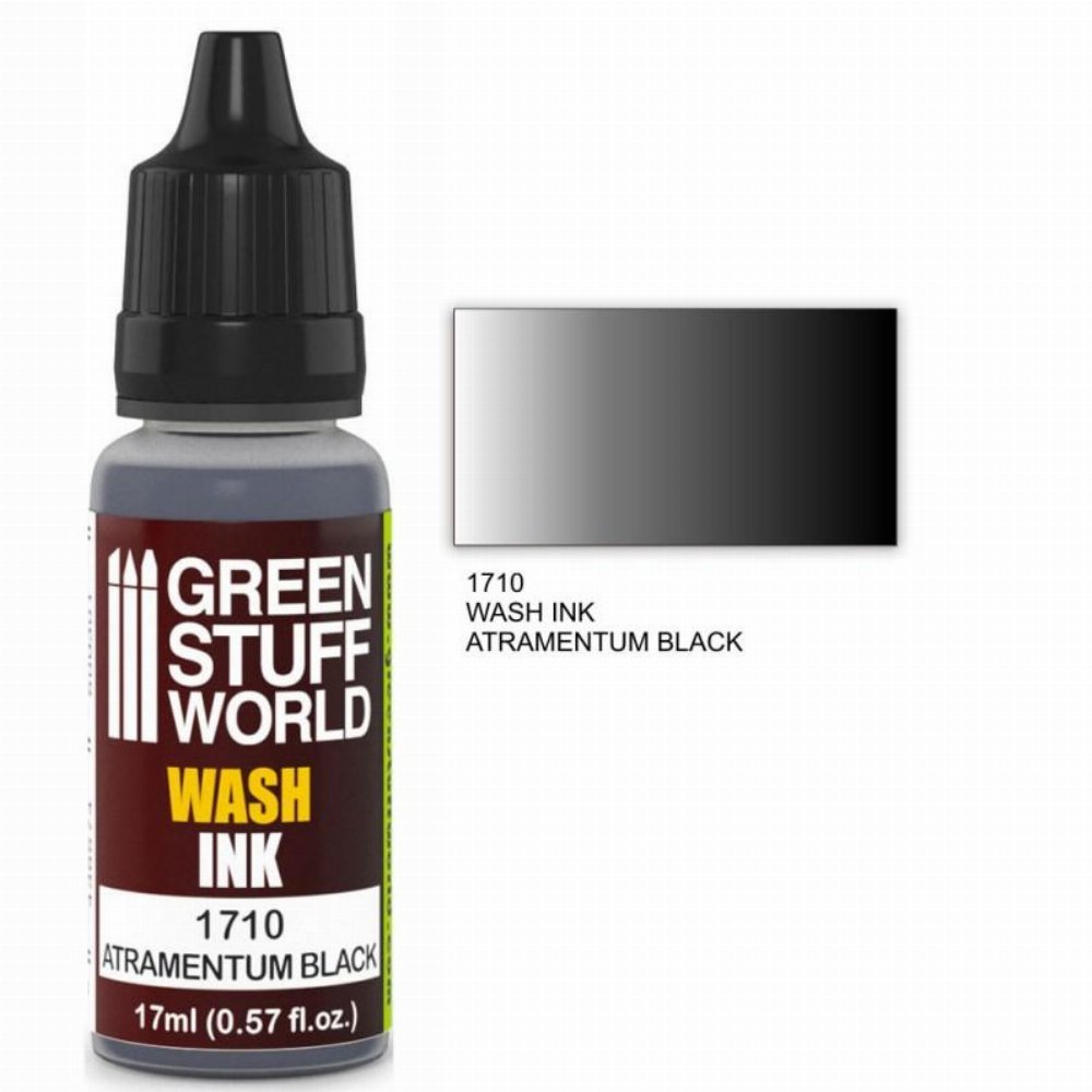 Green Stuff World Wash Ink – Atramentum Black Χρώμα Μοντελισμού (17ml)