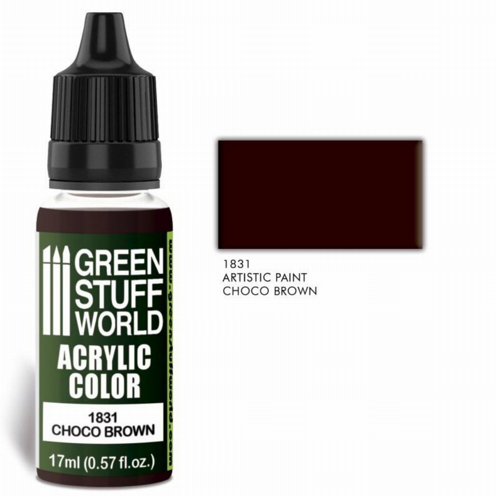 Green Stuff World Paint – Choco Brown Χρώμα Μοντελισμού (17ml)