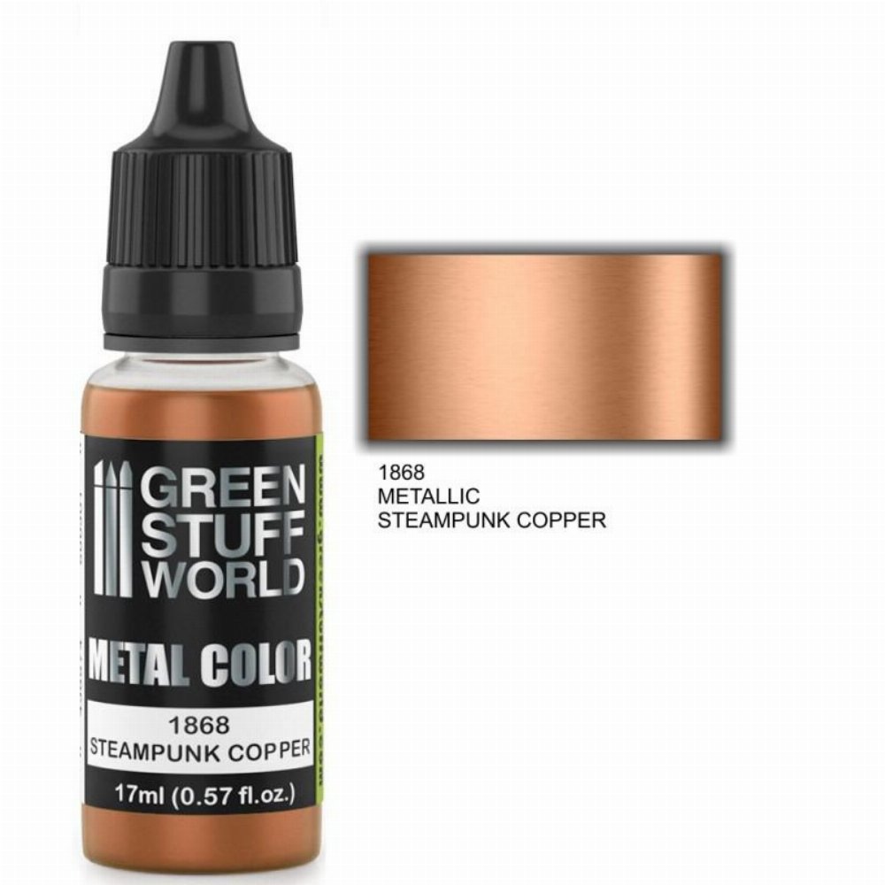 Green Stuff World Metallic Paint – Steampunk Copper Χρώμα Μοντελισμού (17ml)