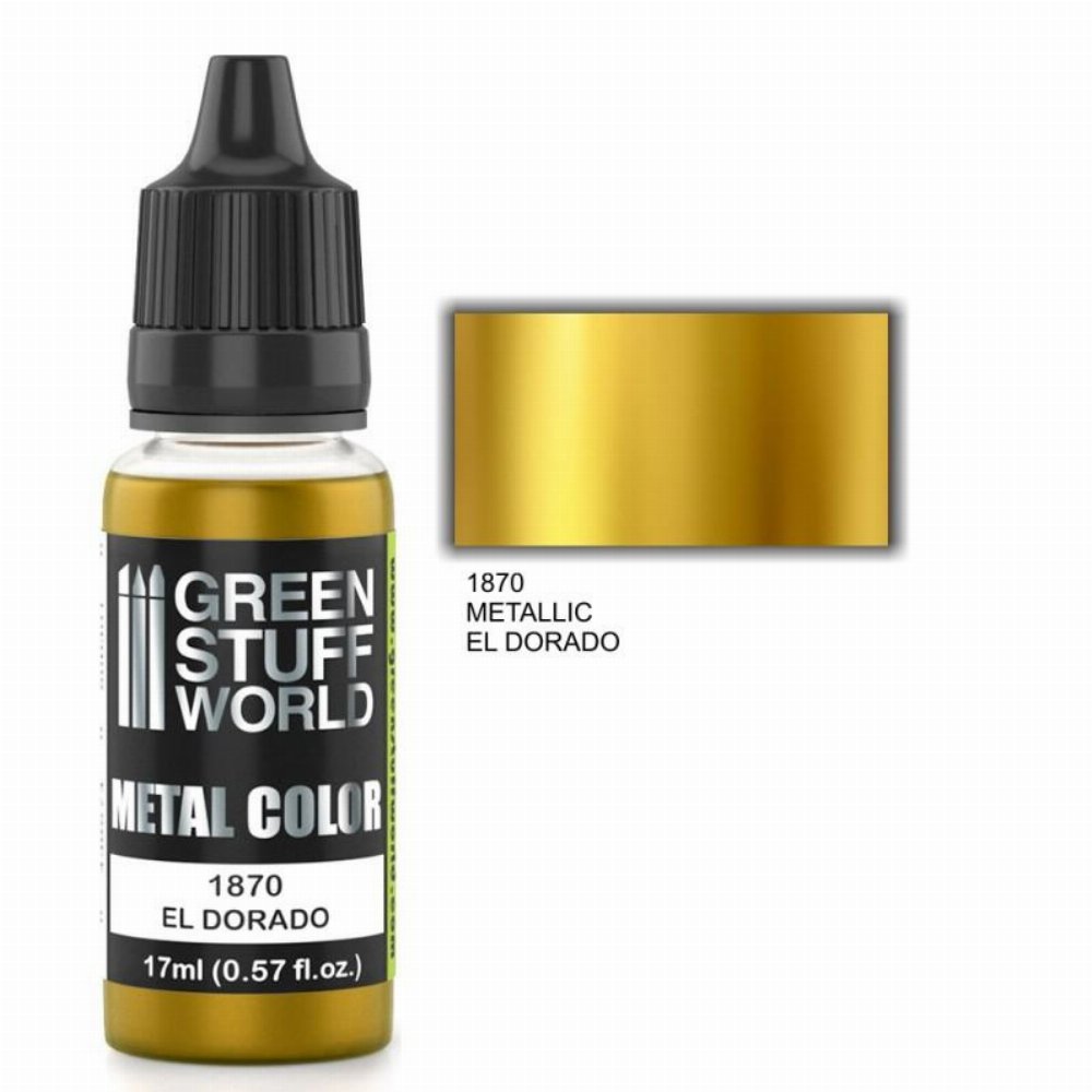 Green Stuff World Metallic Paint – El Dorado Χρώμα Μοντελισμού (17ml)