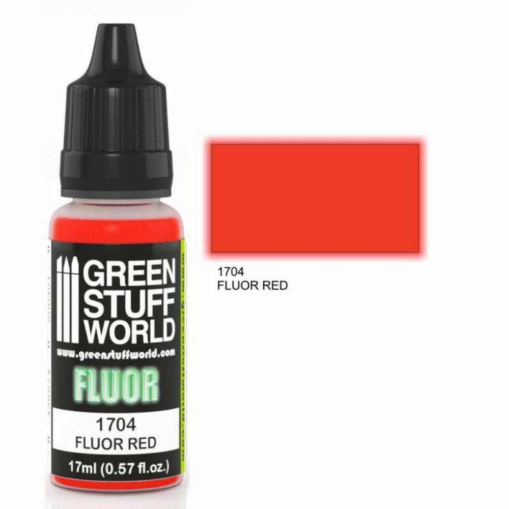 Green Stuff World Fluor Paint – Red Χρώμα Μοντελισμού (17ml)