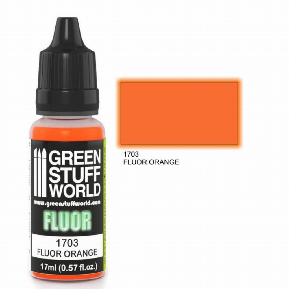 Green Stuff World Fluor Paint – Orange Χρώμα Μοντελισμού (17ml)