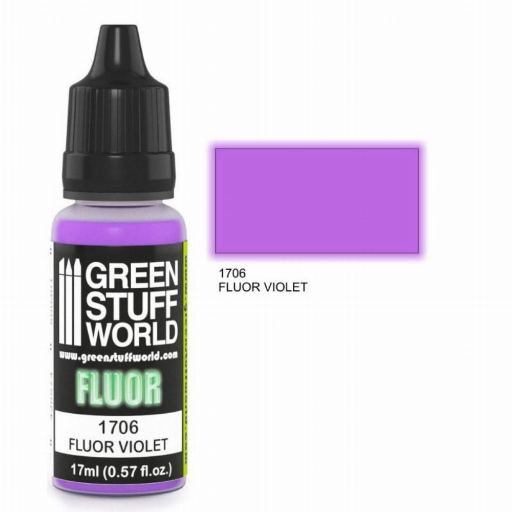 Green Stuff World Fluor Paint – Violet Χρώμα Μοντελισμού (17ml)
