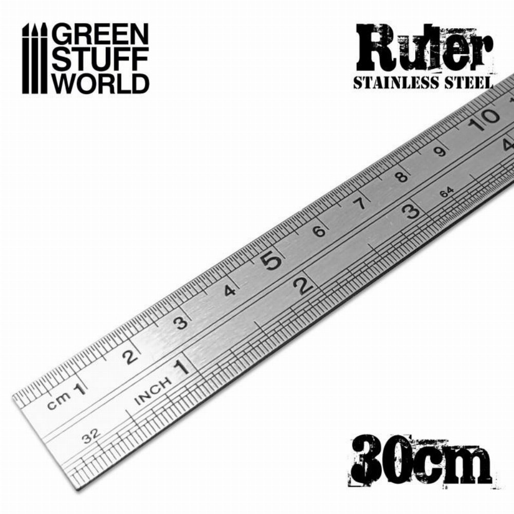 Green Stuff World – Stainless Steel Ruler (30cm)