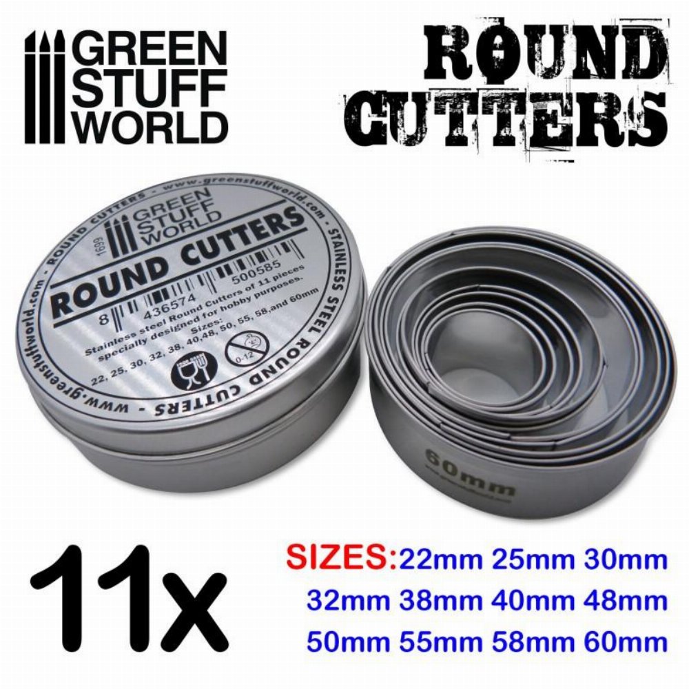 Green Stuff World – Round Cutters for Bases