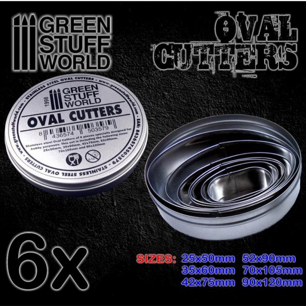 Green Stuff World – Oval Cutters for Bases