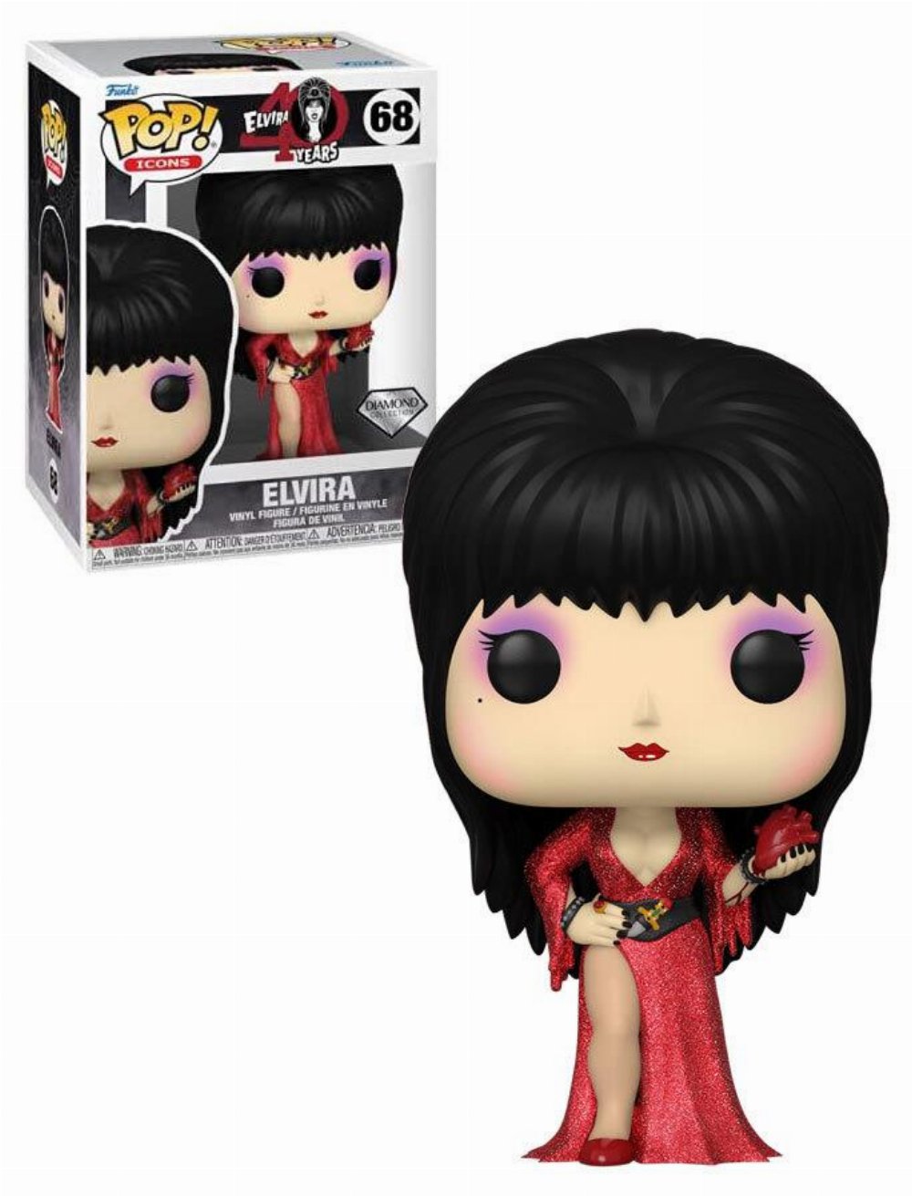 Φιγούρα Funko POP! Icons: Funkoween – Elvira (Diamond Collection) #68