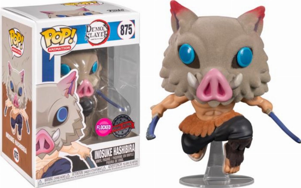 Φιγούρα Funko POP! Demon Slayer: Kimetsu no Yaiba – Inosuke Hashibira Masked (Flocked) #875 (Exclusive)