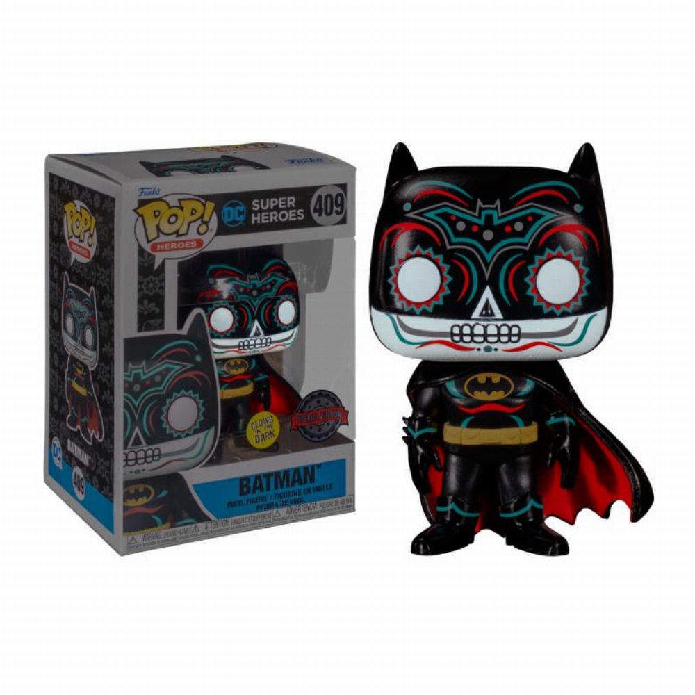 Φιγούρα Funko POP! DC Heroes: Dia De Los DC – Batman (GITD) #409 (Exclusive)
