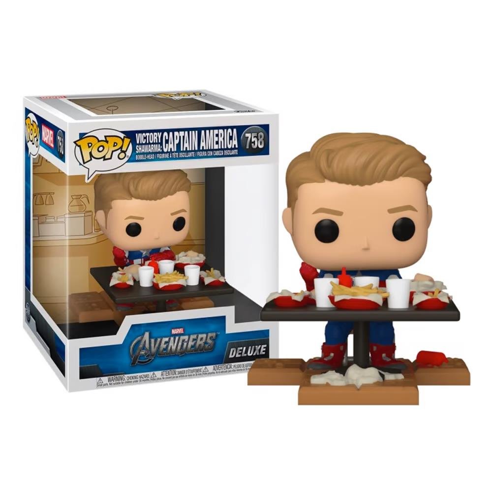 Φιγούρα Funko POP! Deluxe: Avengers Victory Shawarma Assemble – Captain America #758 (Amazon Exclusive)