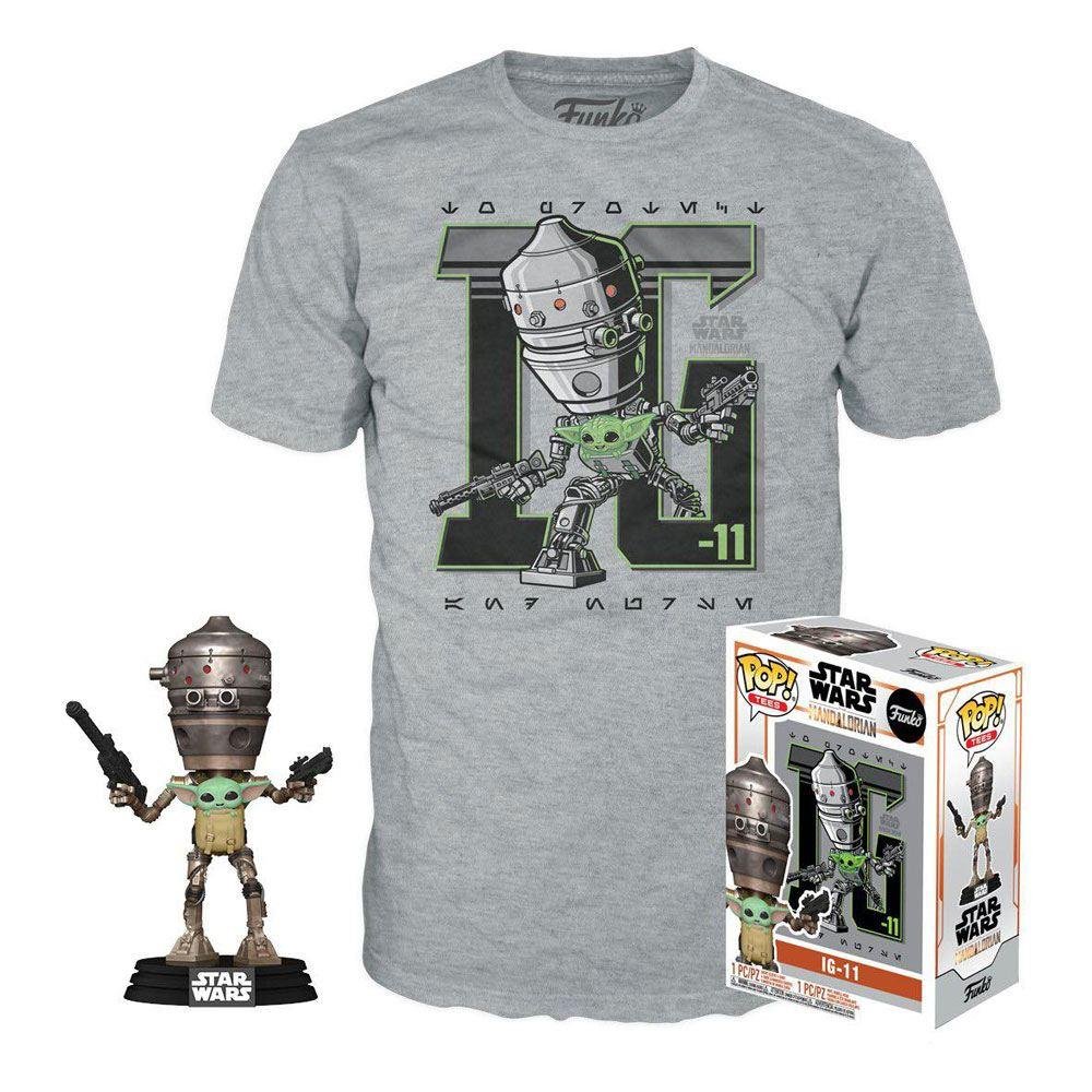 Συλλεκτικό Funko Box: Star Wars: The Mandalorian – IG-11 with The Child Funko POP! with T-Shirt (XL)