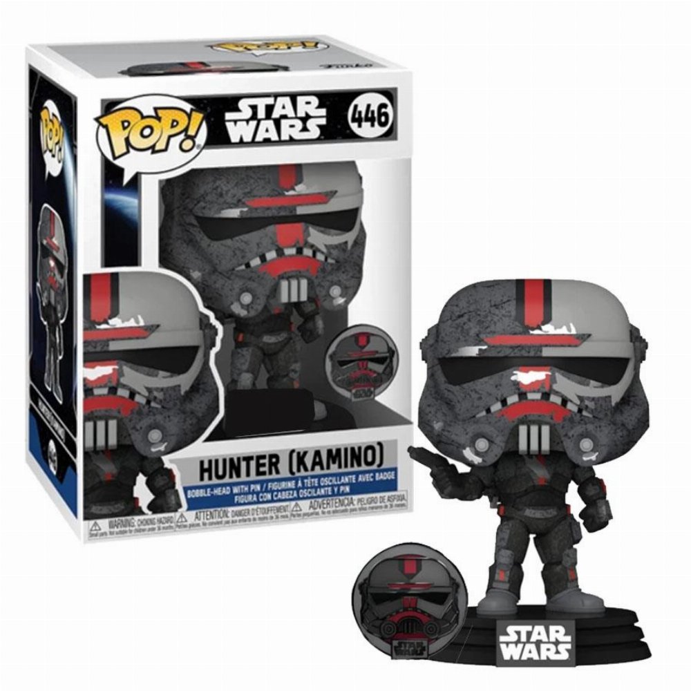 Φιγούρα Funko POP! Star Wars – Hunter (Kamino) with Pin #446 (Exclusive)