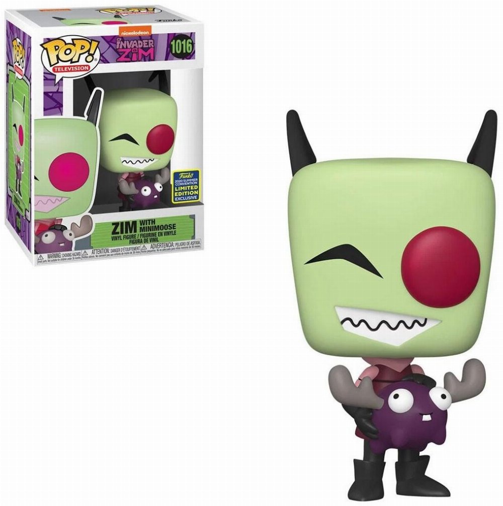 Φιγούρα Funko POP! Invader Zim – Zim with Minimoose #1016 (2020 SDCC Exclusive)