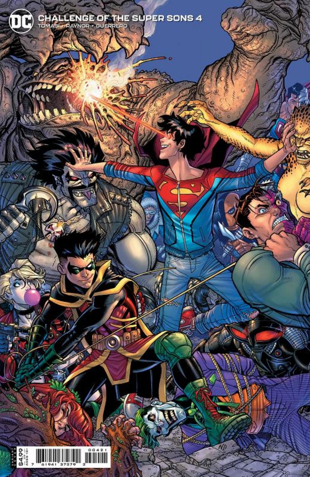 Challenge Of The Super Sons #04 Cover B Bradshaw Variant Cover