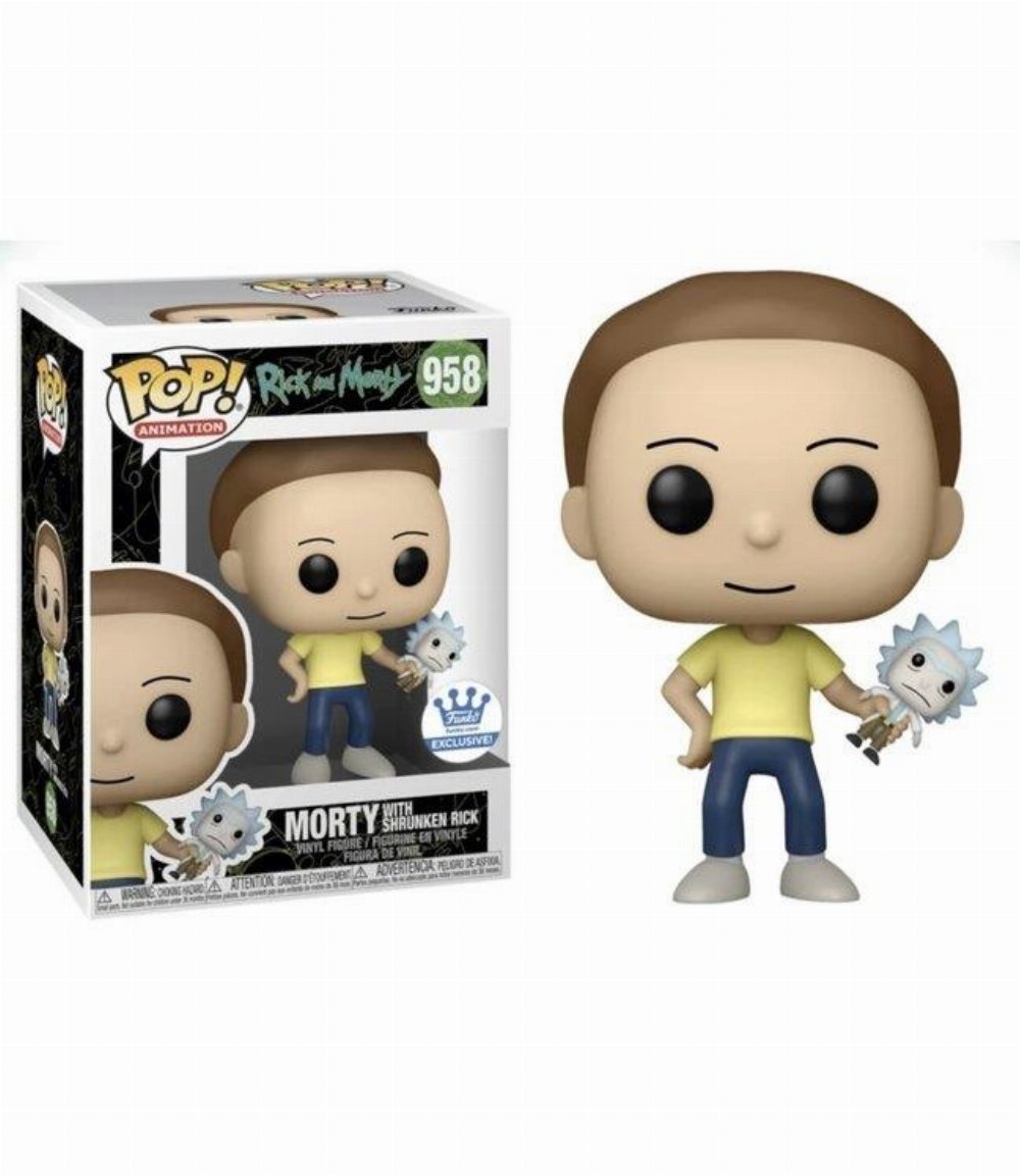 Φιγούρα Funko POP! Rick and Morty – Morty with Shrunken Rick #958 (Popcultcha Exclusive)