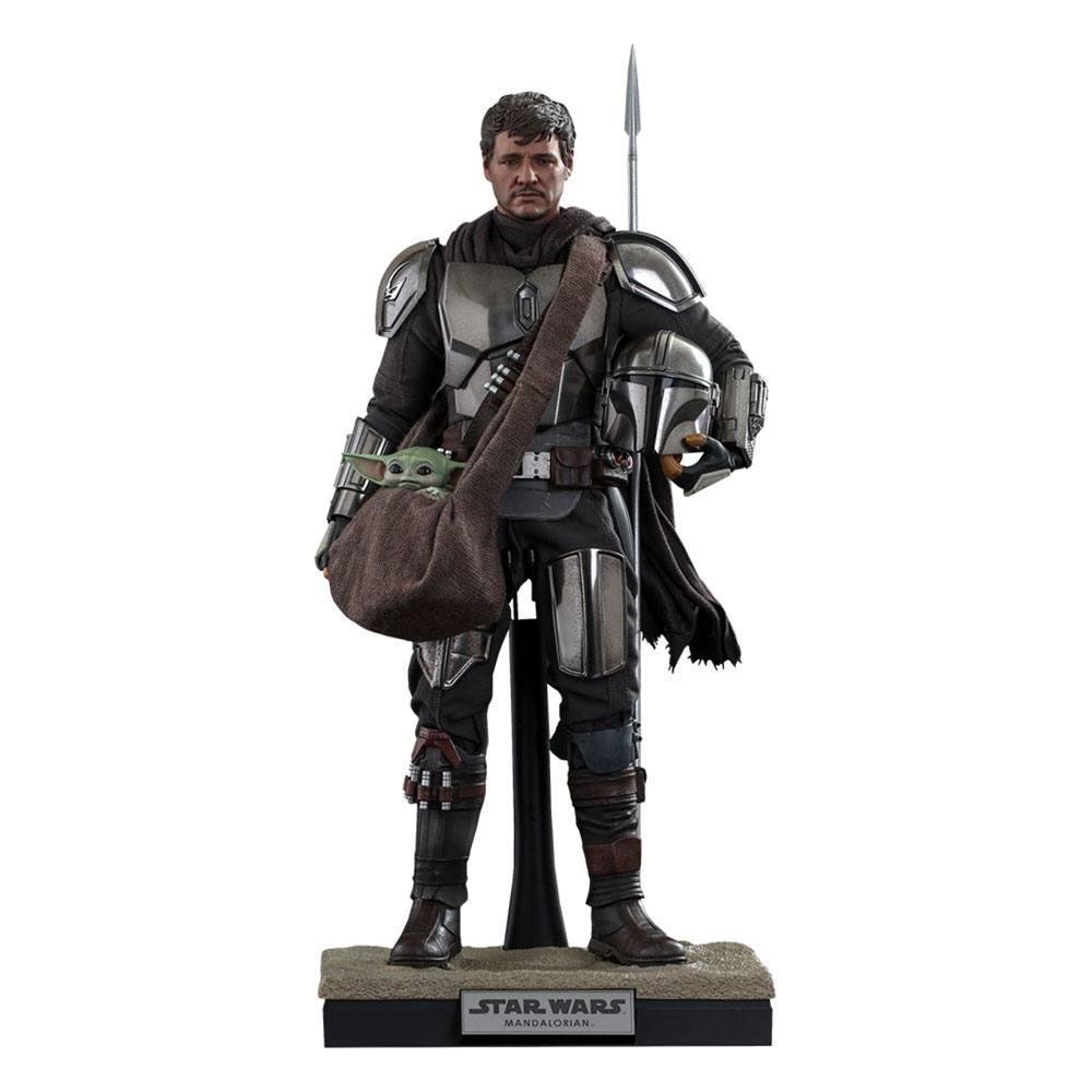 Star Wars: The Mandalorian: Hot Toys Masterpiece – Mando & Grogu (Baby Yoda) Φιγούρα Δράσης (30cm)