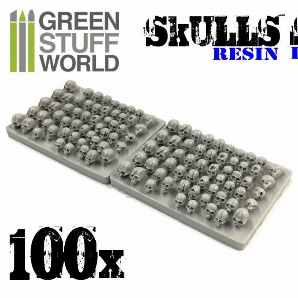 Green Stuff World – 100x Resin Skulls