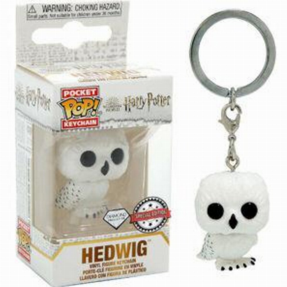 Funko Pocket POP! Keychain Harry Potter – Hedwig (Diamond Collection) Figure (Exclusive)
