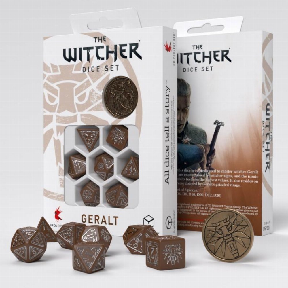 Σετ Ζάρια – The Witcher Dice Set – Geralt (The Roach’s Companion)