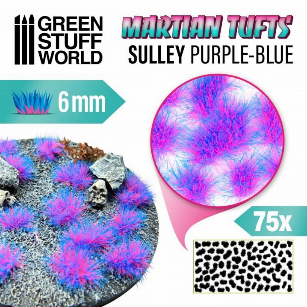 Green Stuff World – Martian Fluor Tufts (Sully Purple/Blue)
