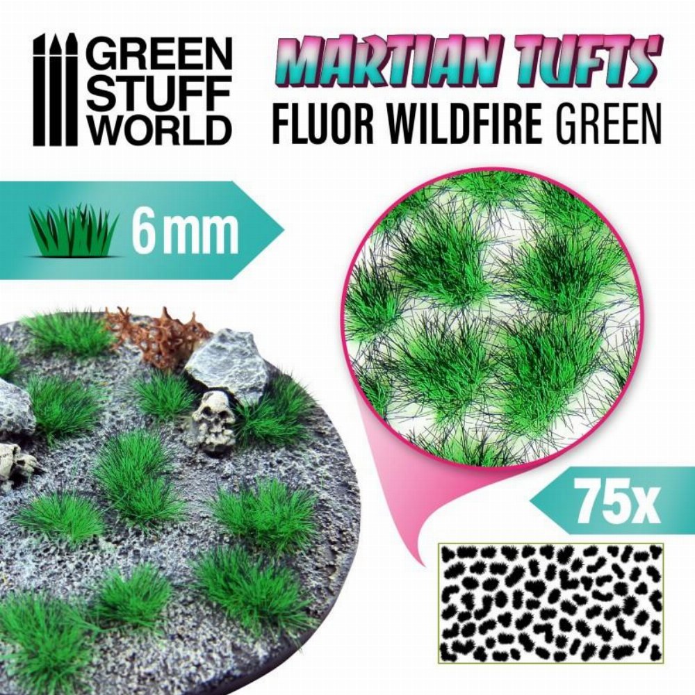 Green Stuff World – Martian Fluor Tufts (Wildfire Green)