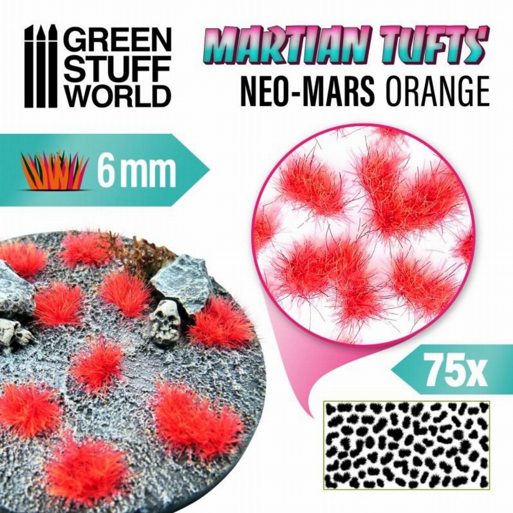 Green Stuff World – Martian Fluor Tufts (Neo-Mars Orange)