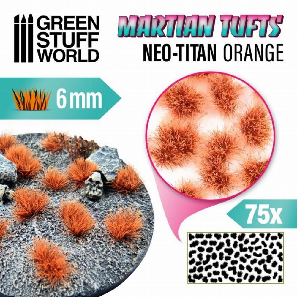 Green Stuff World – Martian Fluor Tufts (Neo-Titan Orange)