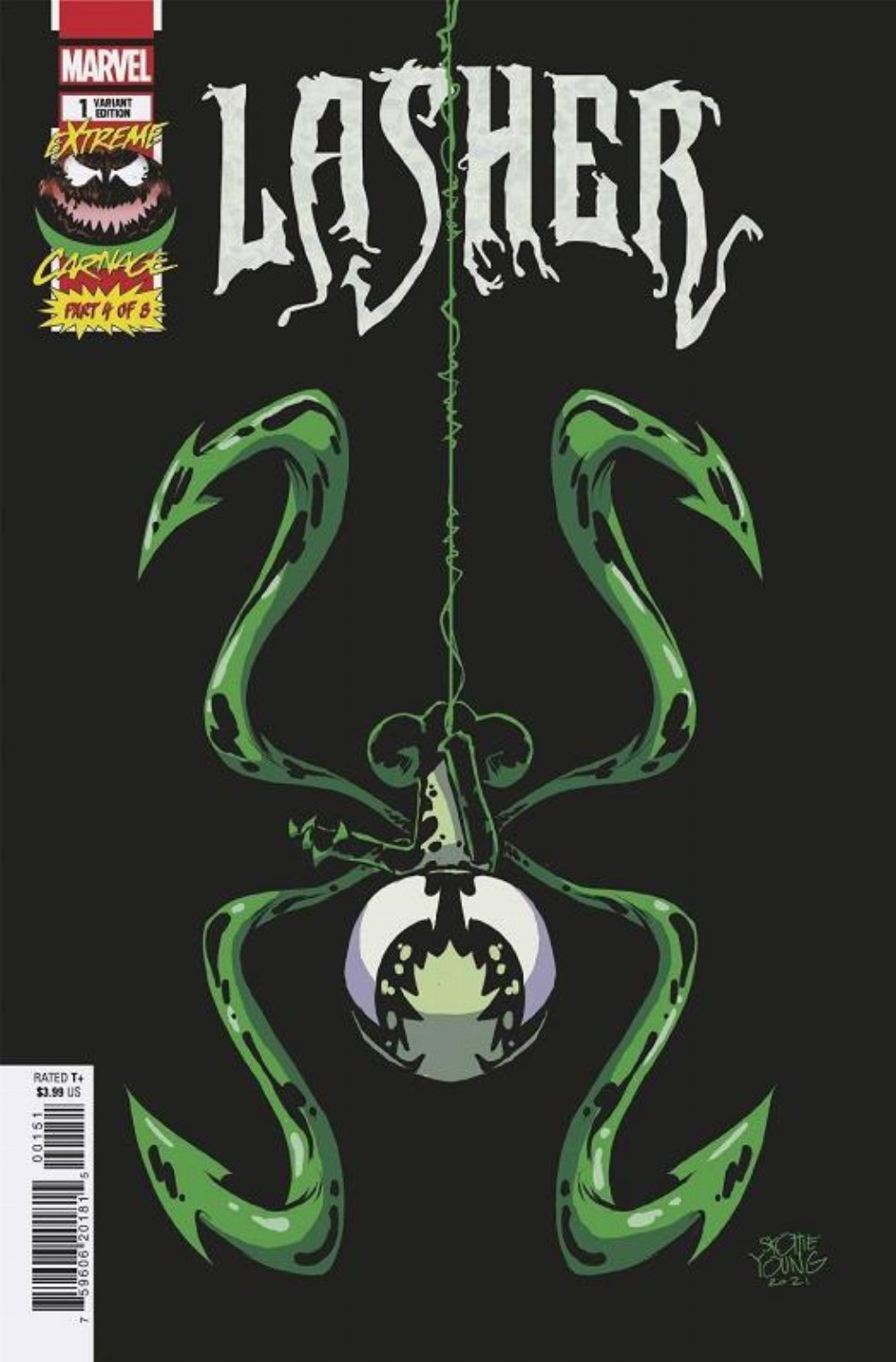 Extreme Carnage Lasher #1 Young Variant Cover