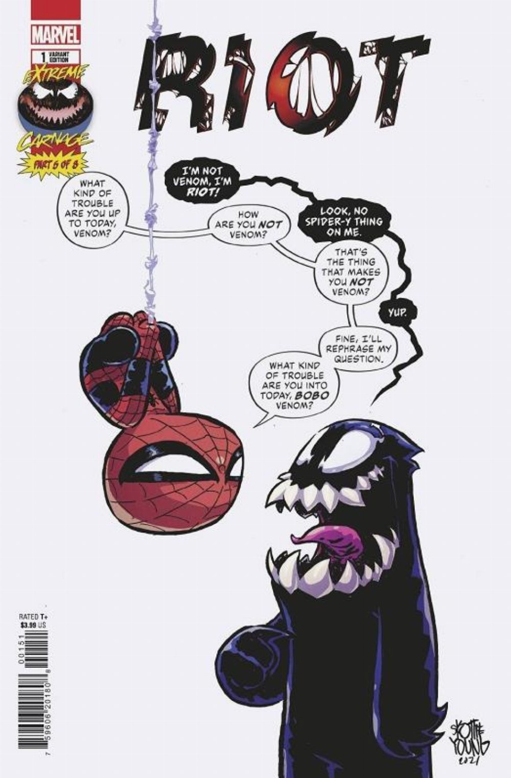 Extreme Carnage Riot #01 Young Variant Cover