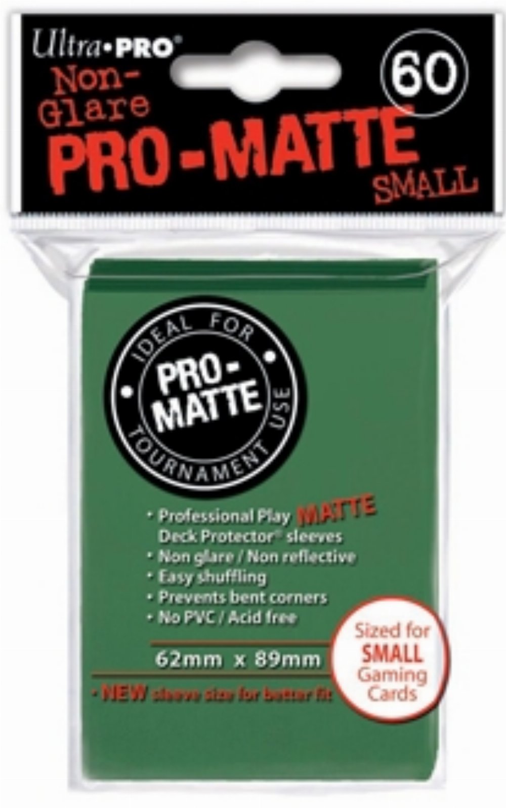 Ultra Pro Japanese Small Size Card Sleeves 60ct – Matte Green