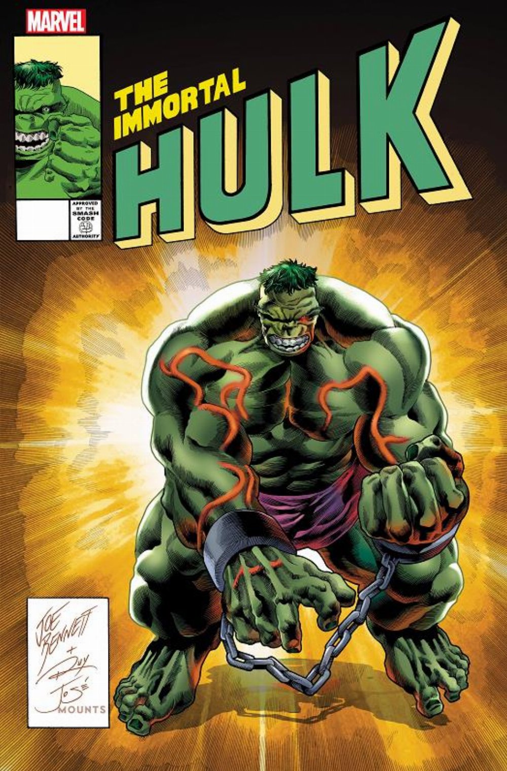 The Immortal Hulk #50 Bennet Homage Variant Cover
