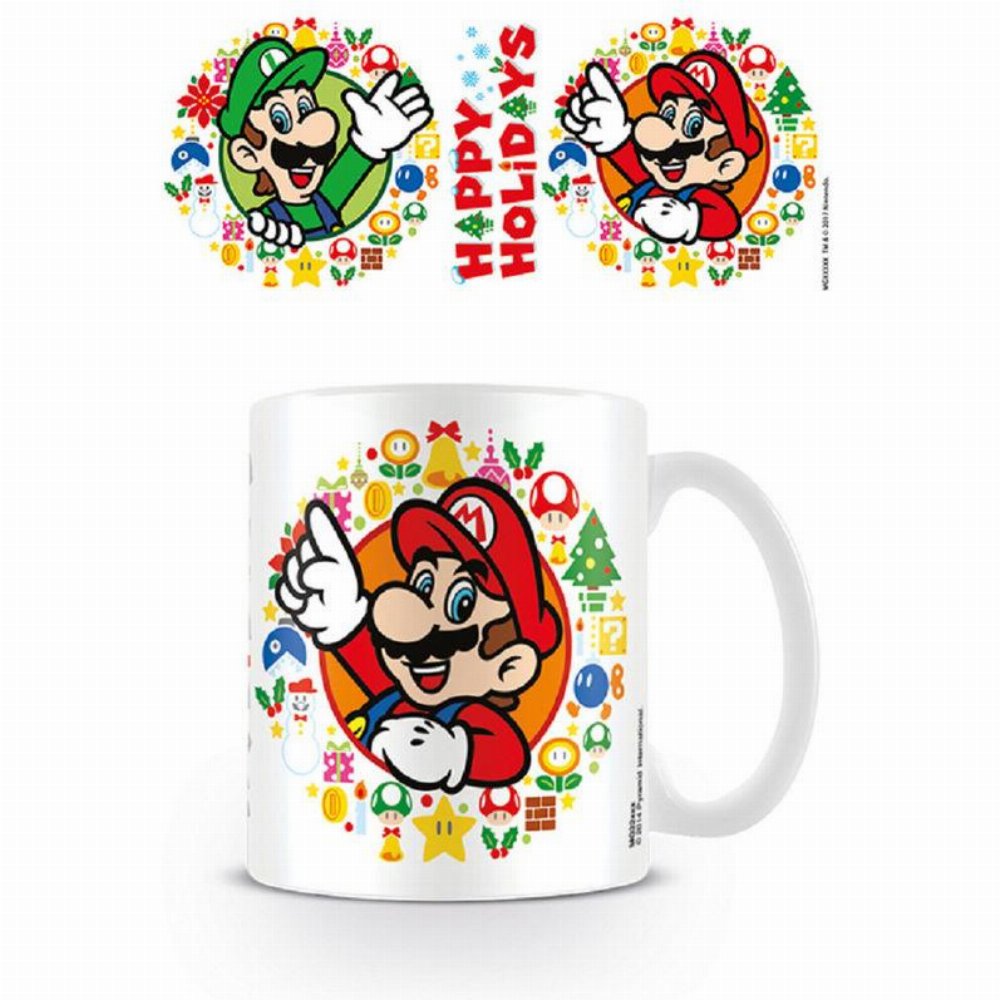 Κεραμική Κούπα Nintendo – Super Mario Happy Holidays Mug