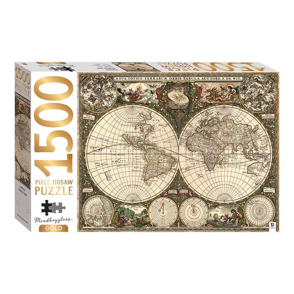 Παζλ 1500 κομμάτια – Vintage World Map