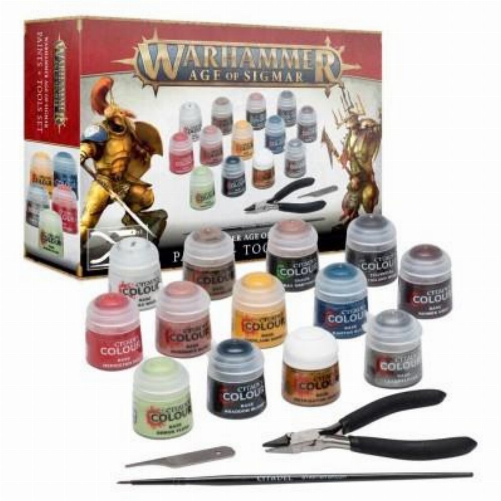 Warhammer Age of Sigmar – Paint & Tool Set