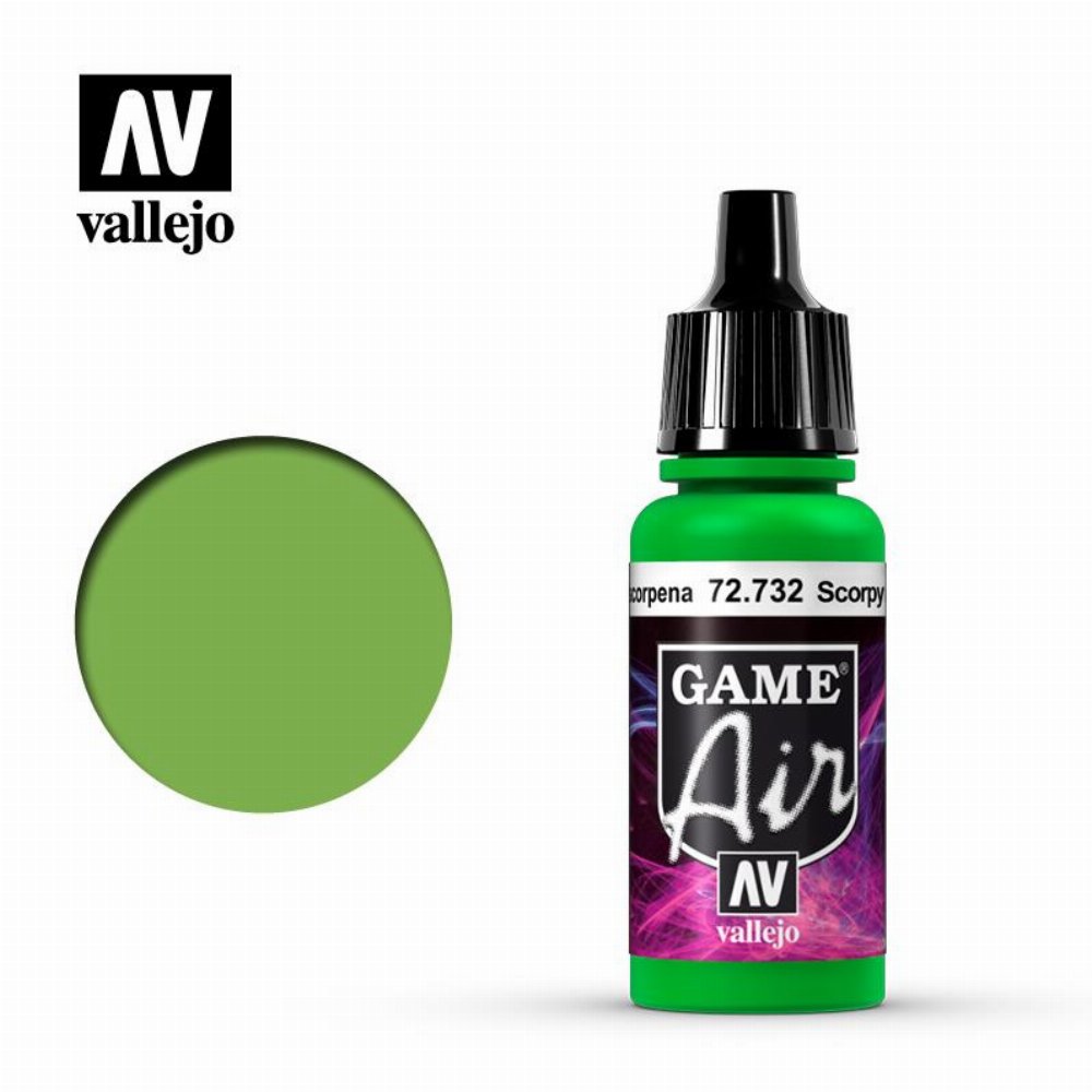 Vallejo Air Color – Scorpy Green Χρώμα Μοντελισμού (18ml)
