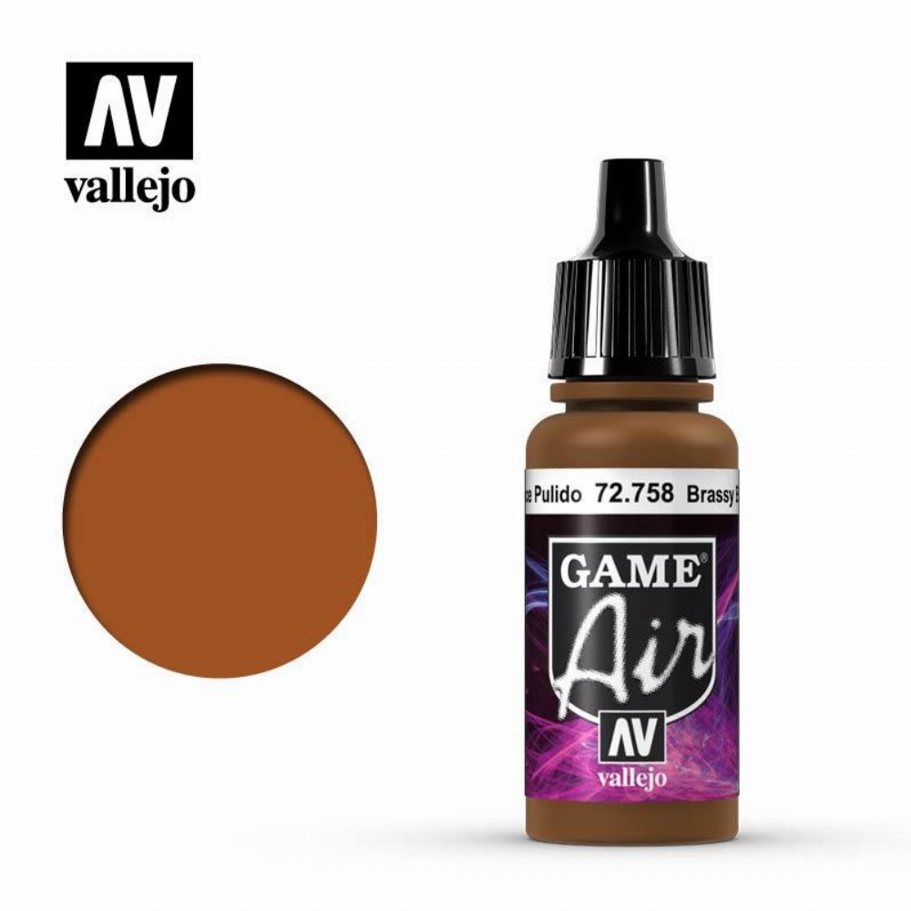 Vallejo Air Color – Brassy Brass Χρώμα Μοντελισμού (18ml)